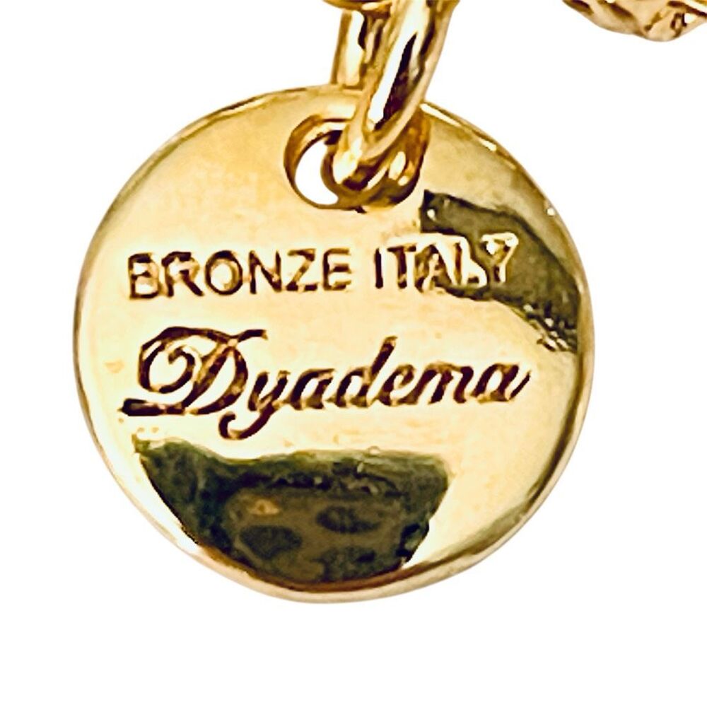 NWT Mia Fiore Italy made 18kt Gold Plated Bronze Mariner Anchor Links Necklace - Picture 9 of 12